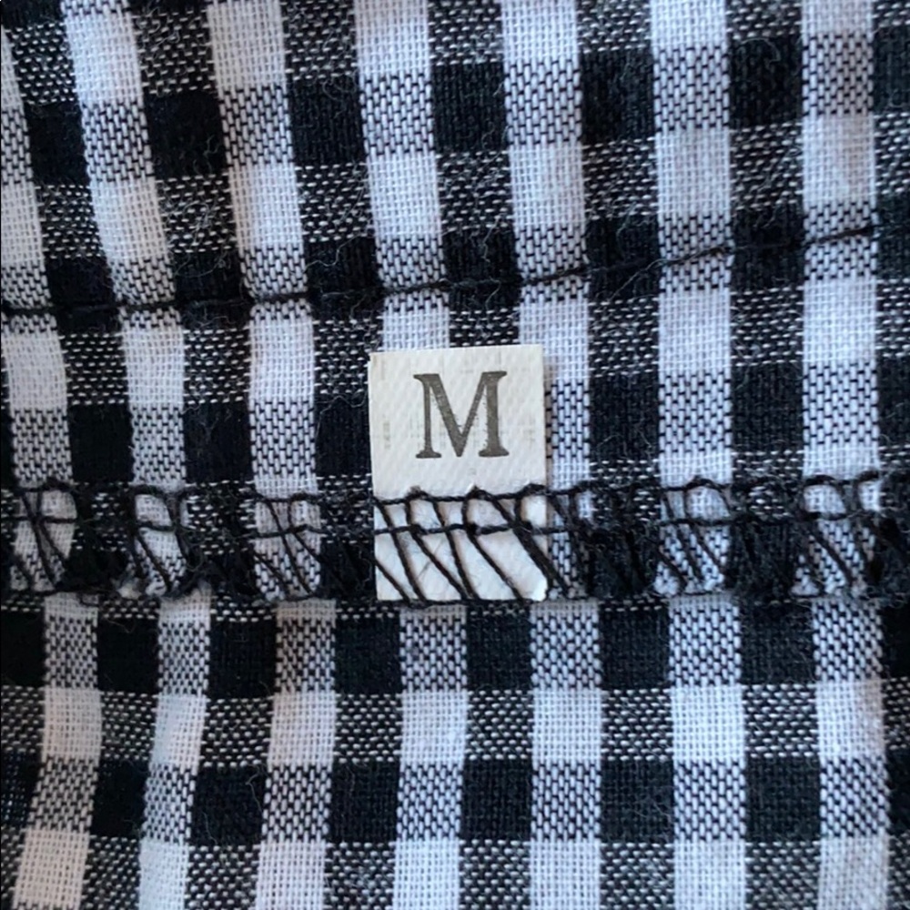 Black & white plaid mini skirt - Picture 2 of 3